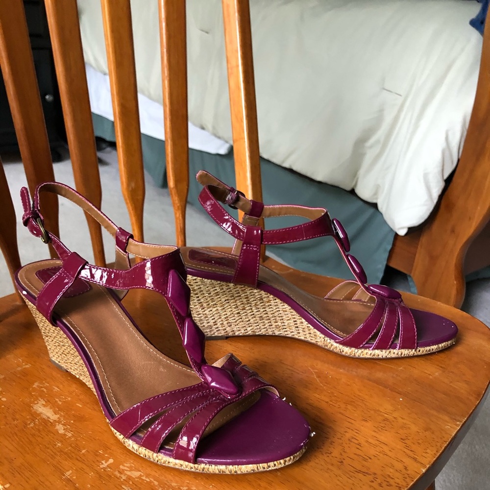 Clark’s purple Espadrille sandals